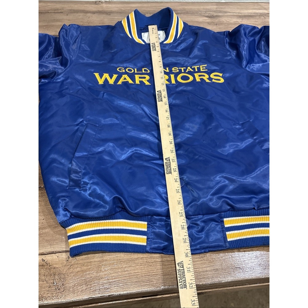 Starter Golden State Warriors Satin Bomber Jacket Sz Large‎ Vintage - Picture 11 of 16